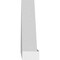 Ekena Millwork Peaked Cap 3 Spoke Architectural Grade PVC Pediment, 26"W x 7-1/2"H x 2"P (Pitch 6/12) PEDPS026X075PKC03 - alternate 6